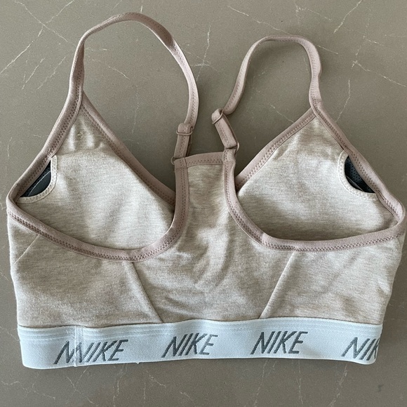 Beige Nike Gym Bra Xs - Picture 2 of 3